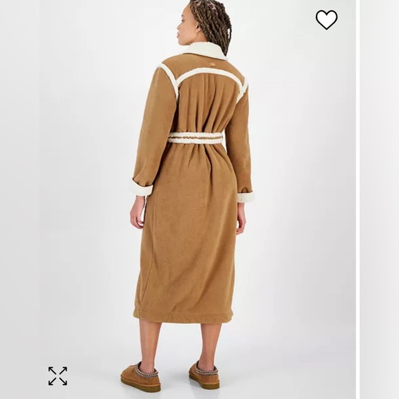 Women's Notch-Lapel Tie-Waist Classic Robe NWT - Picture 2 of 8